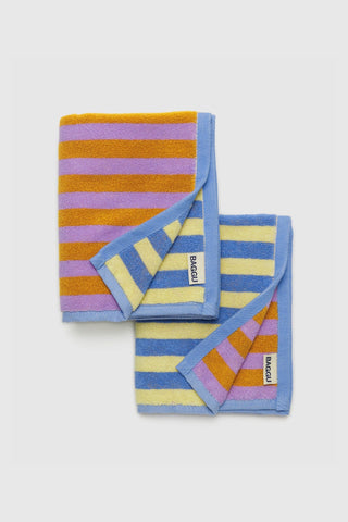 BAGGU Hand Towel Set of 2 Hotel Stripe
