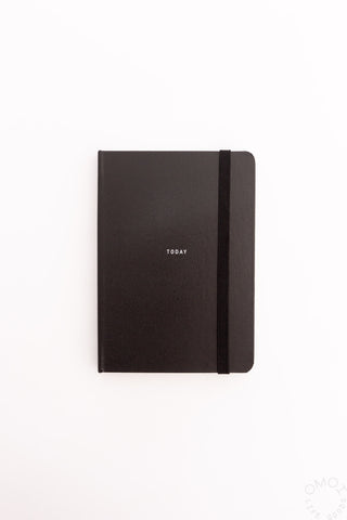 LACONIC B7 Pocket Log Diary with Strap Black