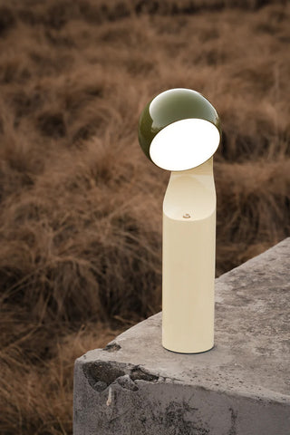 MONO Portable Reading Lamp Verde Olive & Natural Yellow