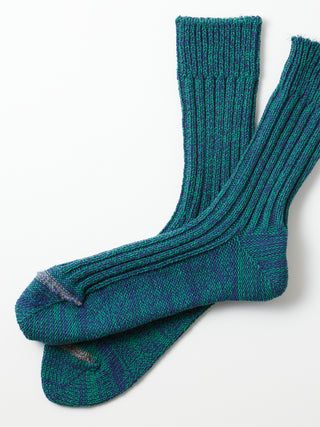 RoToTo Recycled Cotton Ribbed Crew Socks