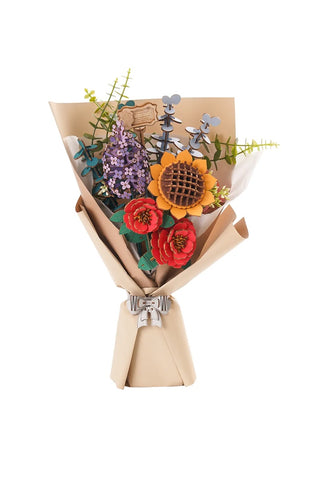 Rowood Flower Wooden Puzzle Bouquet