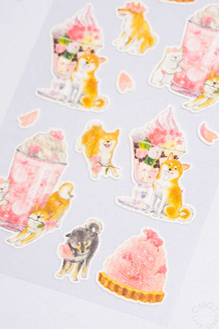 Shiba Inu & Shaved Ice Stickers