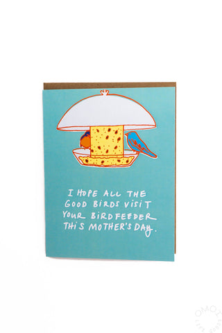 Bird Feeder Mother's Day Card