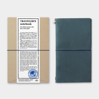 TRAVELER'S COMPANY Leather Journal Starter Kit Blue