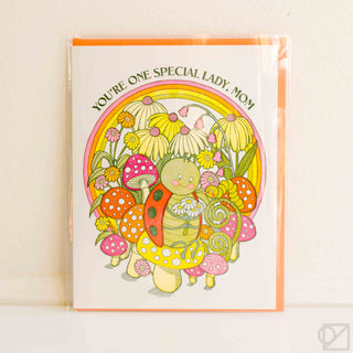 Special Ladybug Mom Greeting Card