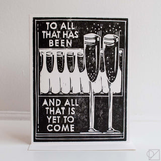 Cheers To It All Letterpress Card