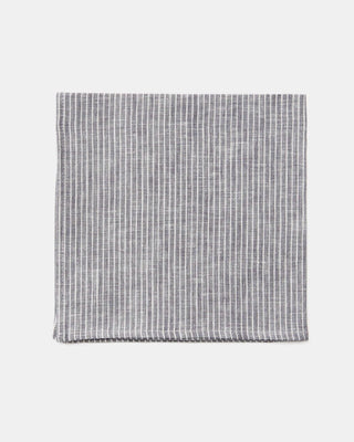 Fog Linen Work Napkin Set Grey White Stripe