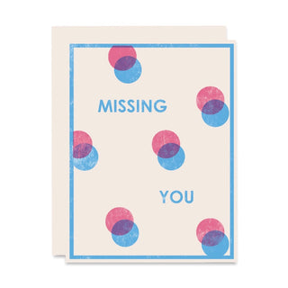 Missing You Letterpress Card