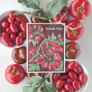 Thank You Tomatoes Letterpress Card