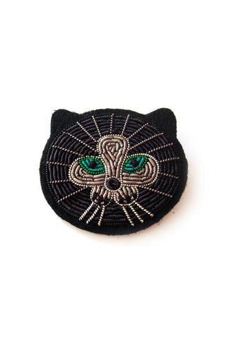 Macon & Lesquoy Hand Embroidered Pin Sacred Cat of Burma