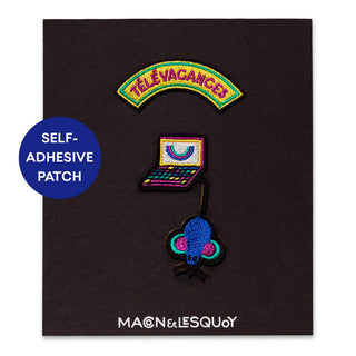 Macon & Lesquoy Embroidered Sticker Patch Télévacances