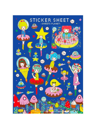 Naoshi Sticker Sheet Sweets Planet