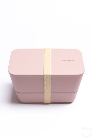 Takenaka Flat Dual Bento Candy Pink