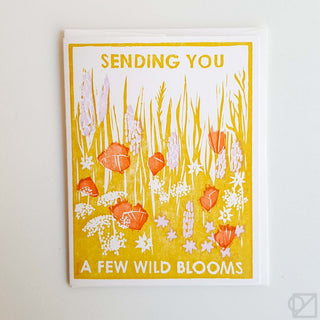 Sending You Blooms Greeting Card