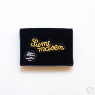 Macon & Lesquoy Sumimasen Hand Embroidered Pin
