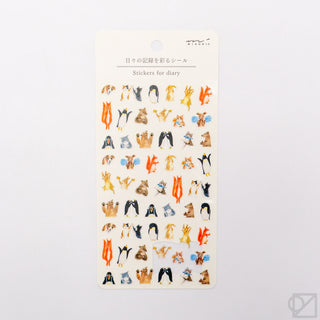 Midori Diary Stickers Animal Feelings