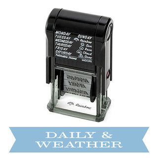 Midori Paintable Rotary Stamp Daily & Weather
