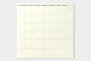 TRAVELER'S COMPANY 018 Open Dated Weekly Vertical Planner