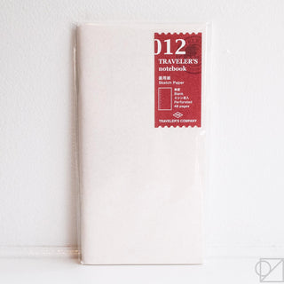 Midori Traveler's Note: 012 Sketch Paper Notebook Refill