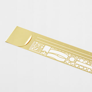 Midori Chiratto Clip Ruler Decorative Pattern