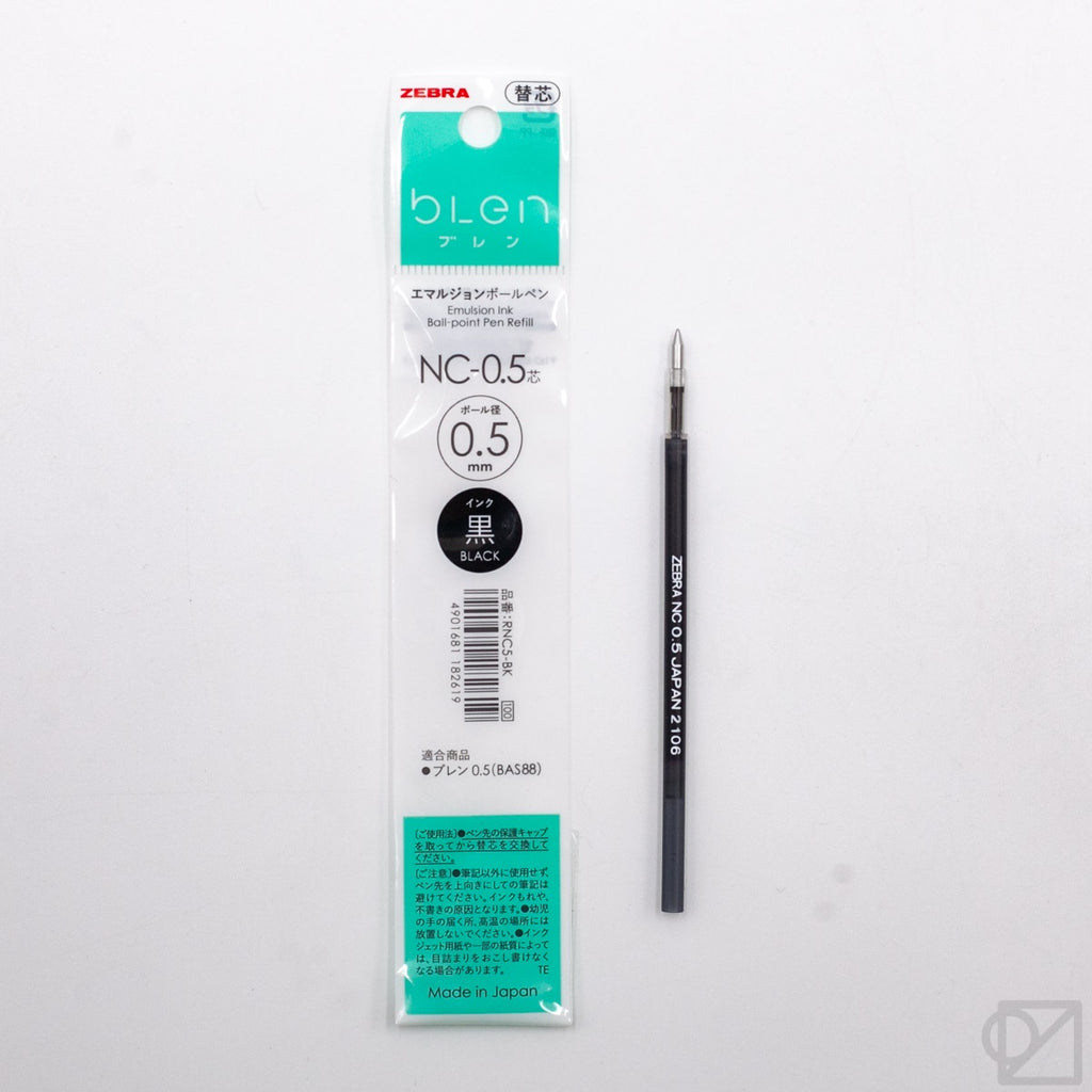 ZEBRA NC-05 Blen 0.5mm Emulsion Ink Ballpoint Pen Refill – Omoi