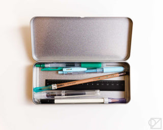SLIP-ON Stainless Steel Flat Pen Case XL