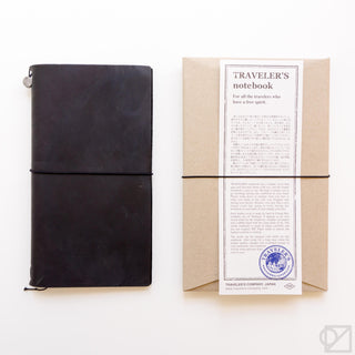 TRAVELER'S COMPANY Leather Journal Starter Kit Black