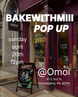 Bakewithmiii pop-up event flyer