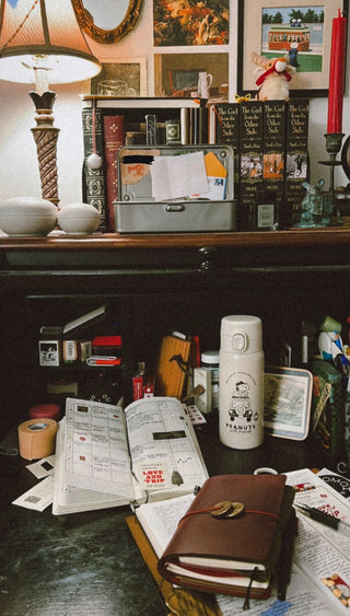 A photo of Cat's desk space