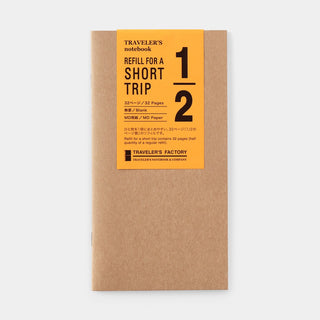 TRAVELER'S FACTORY Short Trip White Paper Notebook