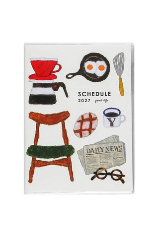 2027 Yusuke Yonezu A6 Monthly Planner Daily Tools