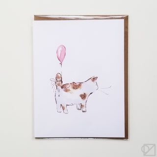 Fat Cat Celebration Card