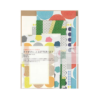 Midori Gasa Gasa Letter Set Green