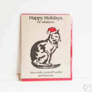 Cranky Cat Holiday Card