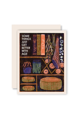 Aging Well Letterpress Card