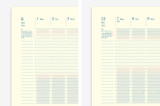 Midori 2026 B6 Weekly Vertical Daylight Planner