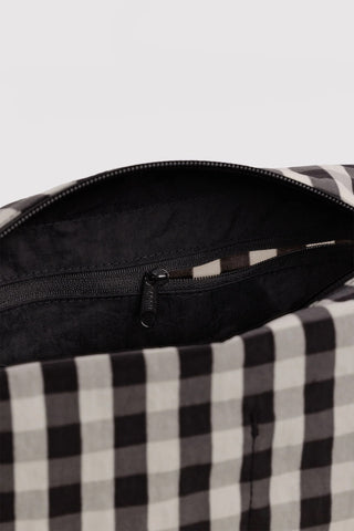 BAGGU Dopp Kit Black and Cream Gingham