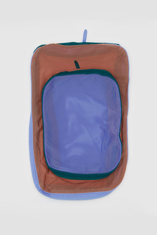 BAGGU Large Packing Cube Set Mesh Canyon