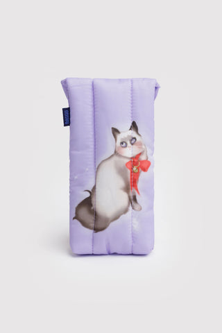 BAGGU Puffy Glasses Sleeve Fancy Cats