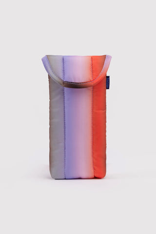 BAGGU Puffy Glasses Sleeve Gradient Stripe Poppy & Lilac