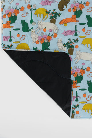 BAGGU Puffy Picnic Blanket Table Cats