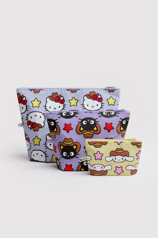 BAGGU Sanrio Go Pouch Set Hello Kitty & Friends Western