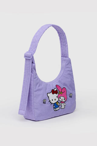 BAGGU Sanrio Mini Nylon Shoulder Bag Embroidered Hello Kitty & My Melody