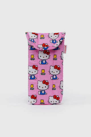 BAGGU Sanrio Puffy Glasses Sleeve Hello Kitty Pink