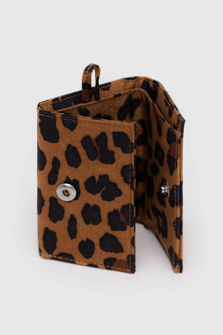 BAGGU Snap Wallet Leopard