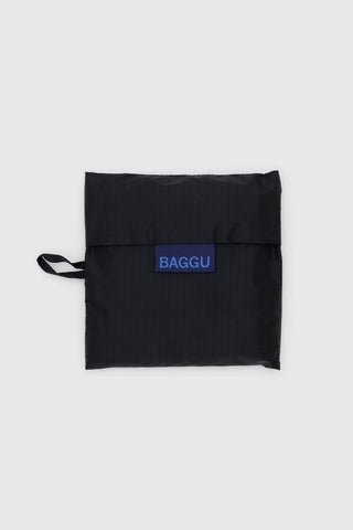 folded black baggu tote on a light background