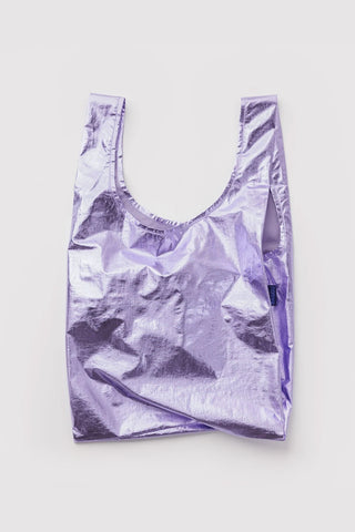 BAGGU Standard Tote Lavender Metallic