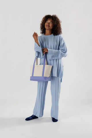 BAGGU Small Heavyweight Canvas Tote Bluebell