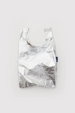 BAGGU Standard Tote Chrome Metallic