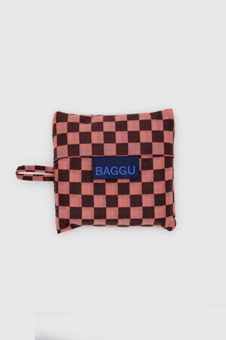 Baby BAGGU Pink Brown Check